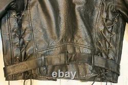Vintage Iron Horse Clothing Co. MEN'S Leather Jacket Size L Large