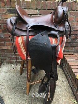 Vintage JC Higgins Western Saddle + Tapedaros Highback Slickseat Exlnt
