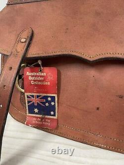 Vintage JT Australian Outrider Leather Horse Saddle Bags Brand New-Still WithTags