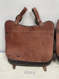 Vintage JT Australian Outrider Leather Horse Saddle Bags Brand New-Still WithTags