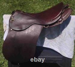 Vintage K MFG Co. English Leather Horse Saddle Made in England