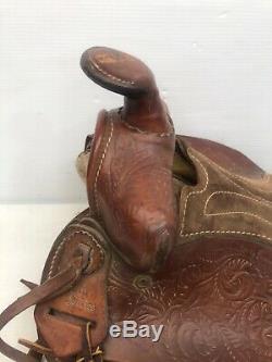 Vintage King Series Youth 12 Brown Leather Western Horse Show Saddle
