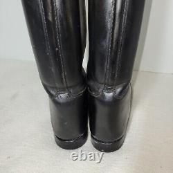 Vintage Konigs Boots Shoes Womens Black Leather Horse Black Riding Equestrian