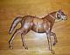 Vintage Large 12' tall, 14 W LEATHER Wrapped Horse Figure With Saddle