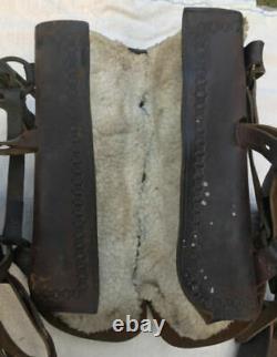 Vintage Leather Childs Saddle Pony Small Horse Western Stirrups
