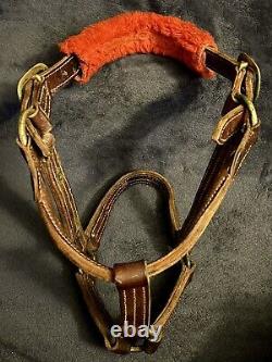 Vintage Leather Horse Bridal Halter Brass Buckles Previously Worn By Sally Sally