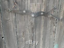 Vintage Leather Horse Bridle / Chest Harness Has Silver
