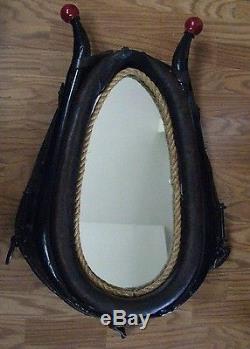 Vintage Leather Horse Collar with Mirror used