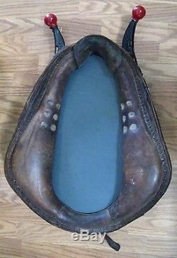 Vintage Leather Horse Collar with Mirror used