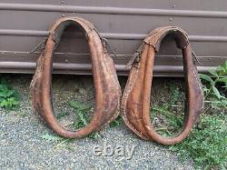 Vintage Leather Horse Collars From Walter Brennan Ranch