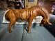 Vintage Leather Horse Measures 20 Tall 30 Long 9 Deep