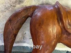 Vintage Leather Horse Measures 24 Tall 29 Long 9 Deep