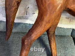 Vintage Leather Horse Measures 24 Tall 29 Long 9 Deep