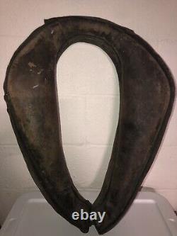 Vintage Leather Horse Mule OX Collar Harness Yoke Decor Western sold As Is 25