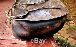 Vintage Leather Horse Saddle Bags Western Leather Satchel Home Decor