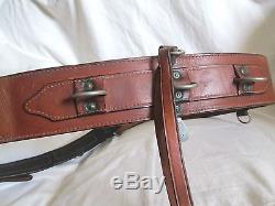 Vintage Leather Horse TRAINING SURCINGLE with Crupper Harness Racing Saddle