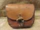 Vintage Leather Hunting Bag Satchel Pouch Antique Horse Western Saddle 9773