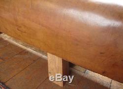 Vintage Leather Pommel Horse Perfect for use as Dining Table Bench Seating
