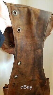 Vintage Leather Saddle Bags Satchel Antique Horse Western Saddles Bag Mail