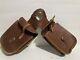 Vintage Leather Western Saddle Bags with Buckles for Horse Riding 36 x 11