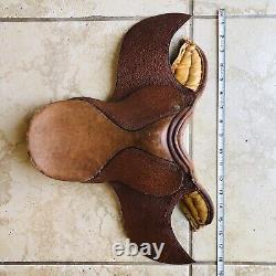 Vintage Leather horse saddle Mid Century Piece Rear Find. Please Read