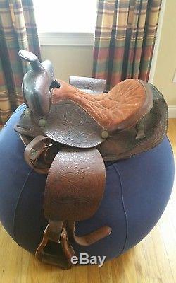 Vintage Lone Star Leather Co. Western Horse Saddle 15