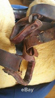 Vintage Lone Star Leather Co. Western Horse Saddle 15