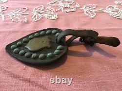 Vintage Martingale Horse Bridle Leather Heart ornament