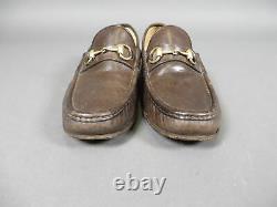 Vintage Mens Gucci Horsebit Brown Leather Loafers Size 8.5 D 110 0009/2
