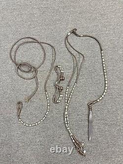 Vintage Mexico Silver Braided Leather Horse Bridle & Reata Rope Set