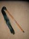 Vintage Military Swaine Hallmarked Leather Horse Green Hair Fly Whisk