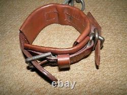 Vintage Military WW2 W. Lees (Walsall) 1945 Quick Release Leather Horse Hobbles