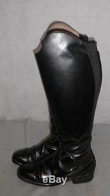 Vintage Mountain Horse Classic High Rider Black Leather Riding Boots-UK 6.5 Wide