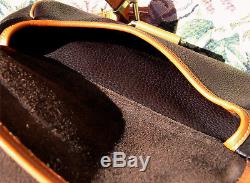 Vintage NWOT Dooney and Bourke Horse Shoe Shoulder Bag Dark Chocolate Mint