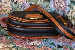Vintage NWOT Dooney and Bourke Horse Shoe Shoulder Bag Dark Chocolate Mint