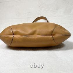 Vintage Old Celine Brown Leather Shoulder Bag Horse Bit Used JPN