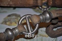 Vintage Old Wild Horses Gaucho's Leather Hobble Straps With Silver Rings