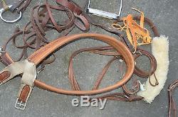 Vintage PRIX DE SAUTE Springtree Leather Horse Saddle Made in England Lot 17.5
