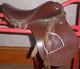 Vintage Petite 10 Leather Saddle With Stirrups and String Girth -Display/Model