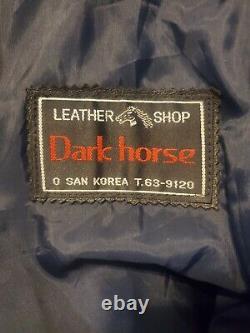 Vintage Phantom II USMC Wild Weasel Dark Horse Leather Shop Korea Custom Jacket