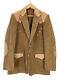 Vintage Pioneer Wear Corduroy Leather Sport Coat Western Jacket Blazer Mens 42L