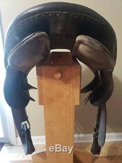 Vintage Plantation Endurance Trooper Walking Horse Saddle 19 inch Leather Gaited