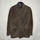 Vintage Polo Ralph Lauren Suede Leather Jacket Field Ranch Western Brown Size M