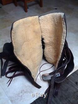 Vintage R. T. Frazier Western Horse Tooled Leather saddle Pueblo COLO USA Antique