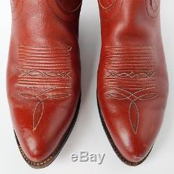 Vintage RALPH LAUREN WESTERN Womens 9 Leather Embroidered Classic Cowboy Boots