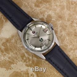 Vintage Rado Green Horse Automatic 41 Jewels Silver Dial Analog Dress Mens Watch