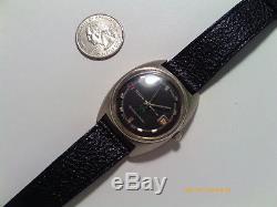 Vintage Rado New Green Horse Swiss Automatic With Date And Leather Strap