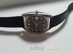 Vintage Rado New Green Horse Swiss Automatic With Date And Leather Strap