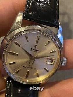 Vintage Rado Purple Horse 21 Jewels Mens Swiss Made Mechanical Watch
