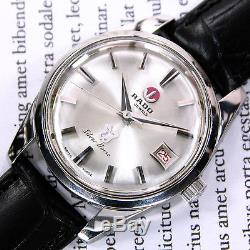 Vintage Rado Silver Horse Automatic 25 Jewels Silver Dial Date Men's Dress Watch